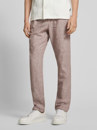 Tom Tailor Regular Fit Leinenhose mit elastischem Bund Sand 4