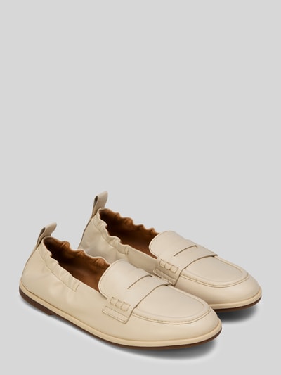 Produktfoto, loafersy Loafer mit elastischer Fersenkante Modell 'ALVA' von Marc O´Polo, efekt: jednolity kolor, zaokrąglony nosek buta, płaska podeszwa, materiał: naturalna skóra
