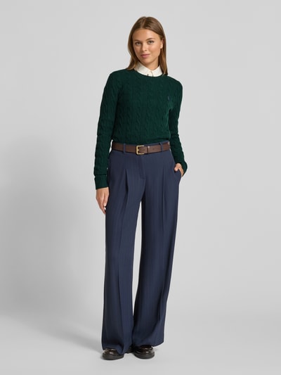 Polo Ralph Lauren Gebreide pullover met kasjmier, model 'KIMBERLY' Donkergroen - 1