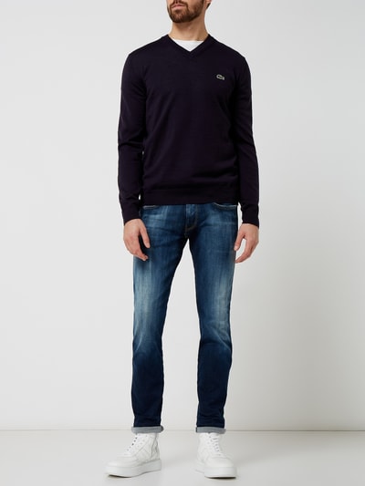 Lacoste Pullover van wolmix  Marineblauw - 1