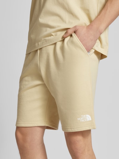 The North Face Regular fit sweatshorts met labelprint, model 'ZUMU' Beige - 3