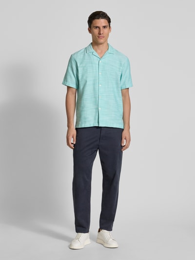 Tom Tailor Denim Relaxed Fit Freizeithemd aus reiner Baumwolle Gruen 1