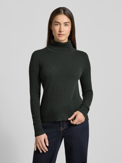 Christian Berg Woman Gebreide pullover van puur kasjmier Donkergroen - 4