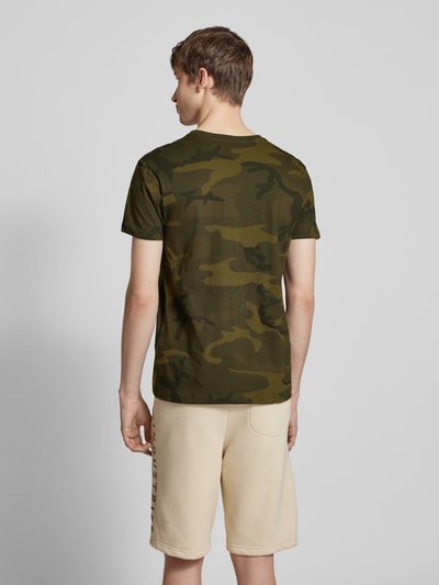 Alpha Industries T-Shirt mit Label-Print Oliv 5