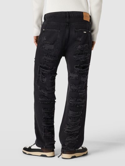 REVIEW Baggy Jeans im DESTROYED Look Black 5