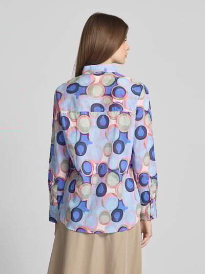 Christian Berg Woman Regular Fit Bluse mit Hemdblusenkragen Marine 5