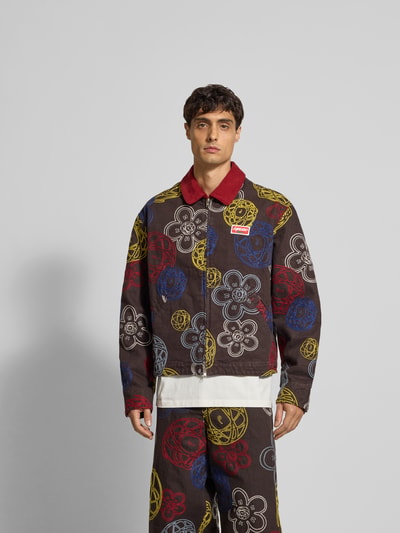Kenzo Jacke mit Reißverschluss Schoko 4