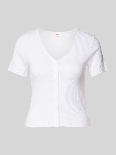 Levi's® T-Shirt mit Knopfleiste Weiss 2