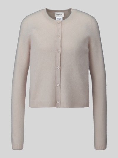 Weekend Max Mara kardigan rozpinany o kroju regular fit z mieszanka żywej wełny i kaszmiru model 'ESPOSTO' Złamany biały 2