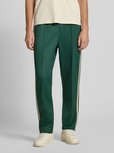 Only & Sons Regular Fit Sweatpants mit Kontraststreifen Modell 'RIBER' Dunkelgruen 4