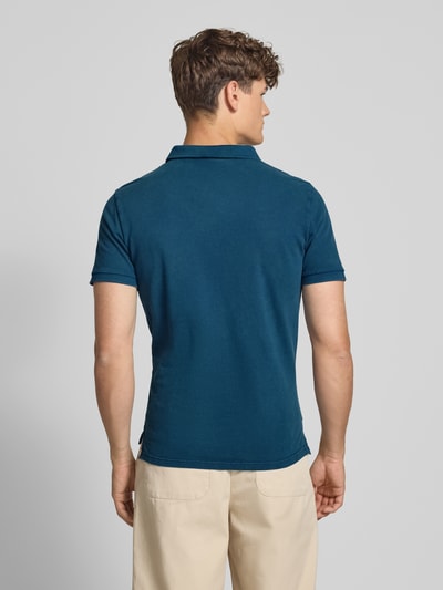 Superdry Koszulka polo o kroju regular fit z wyhaftowanym logo Niebieski 5