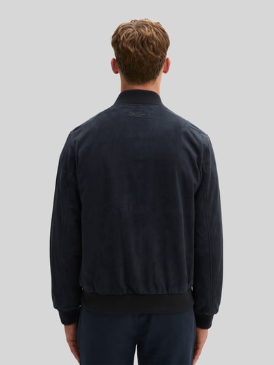 Marc O'Polo Regular Fit Lederjacke aus echtem Ziegenvelours Marine 5