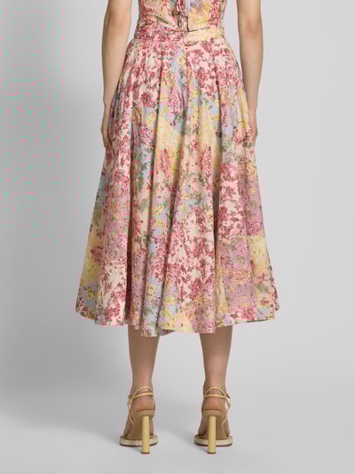 ADLYSH Midirock mit Lochstickerei GELB 5