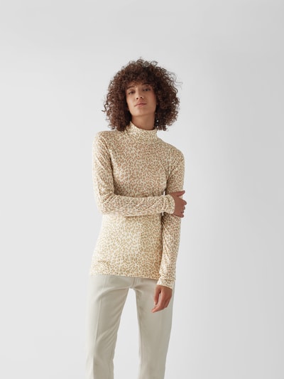 Forte Forte Longsleeve mit Rollkragen Beige 4