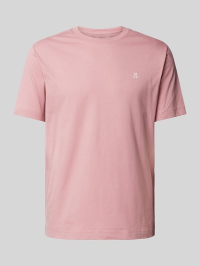 Marc O'Polo T-shirt met labelprint Rosé - 2