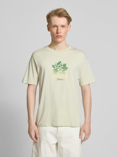 Jack & Jones T-Shirt mit Motiv-Print Modell 'ALMERIA' Mint 4