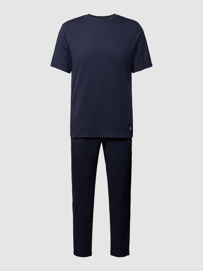 Jack & Jones Pyjama met labeldetail, model 'BASIC' Blauw - 1