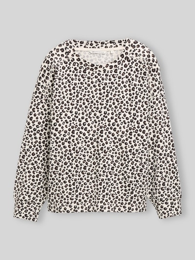 Tom Tailor Denim relaxed fit sweatshirt van katoenmix Beige - 2