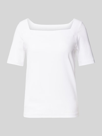 Marc Cain T-Shirt mit Karree-Ausschnitt Weiss 2