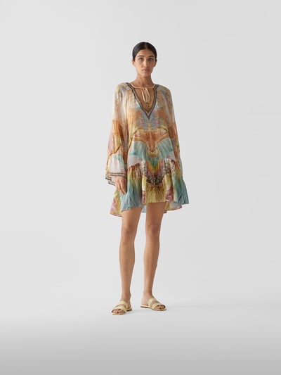 Aeyde Pantoletten mit Label-Prägung Beige 1