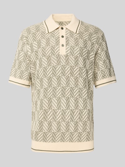 Jack & Jones Premium Regular fit poloshirt met labeldetail, model 'CODY' Zand - 2