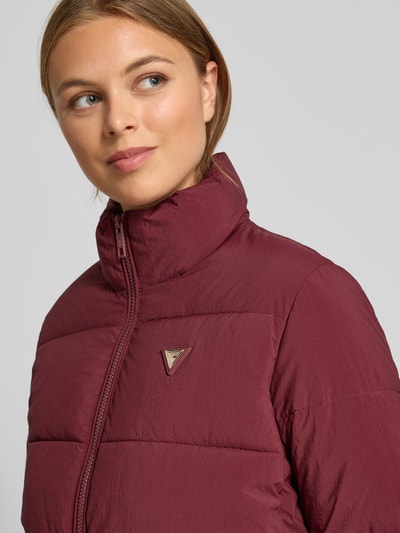 Guess Activewear Steppjacke mit Label-Applikation Modell 'NEW CLAUDIA' Bordeaux 3