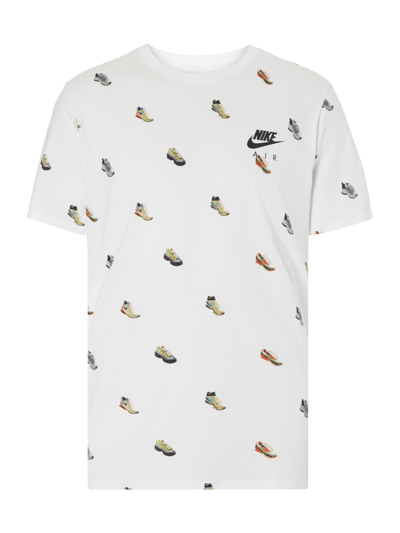 Nike T-Shirt mit Allover-Muster Weiss 1
