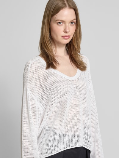 DRYKORN Strickpullover mit überschnittenen Schultern Modell 'MAIJA' Weiss 3