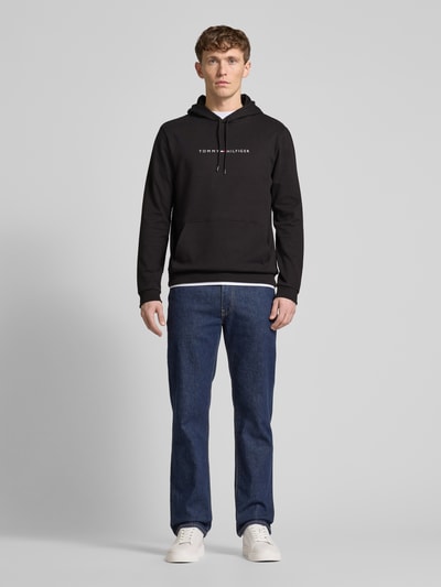 Tommy Hilfiger Hoodie mit Label-Print BLACK 1