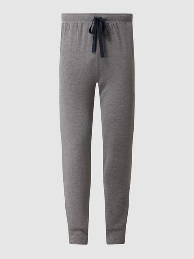 Huber Bodywear Lounge-Hose mit Stretch-Anteil  Mittelgrau meliert 2