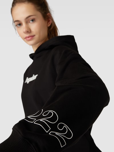 Pegador Oversized hoodie met extra brede schouders, model 'HABO' Zwart - 3