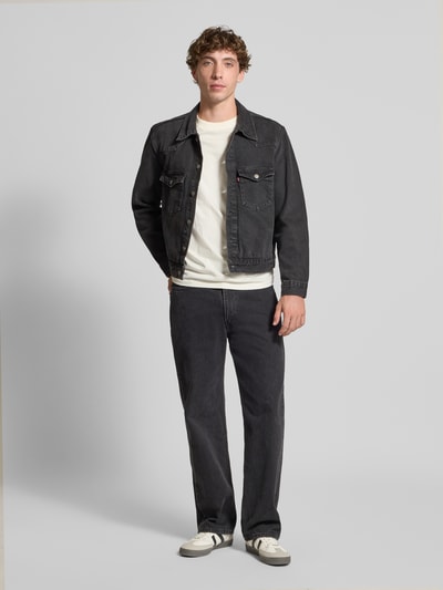Levi's® Relaxed Fit Jeansjacke mit Brusttaschen Black 1