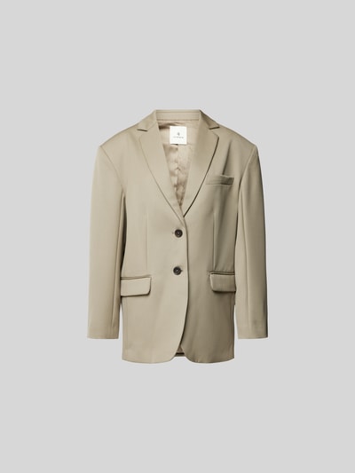 Anine Bing Blazer mit Reverskragen Khaki 2