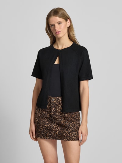 Pieces Regular Fit Cardigan mit 1-Knopf-Verschluss Modell 'BREE' Black 4