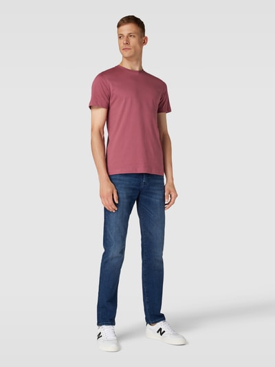 Christian Berg Men T-shirt van katoen met ronde hals Metallic roze - 1