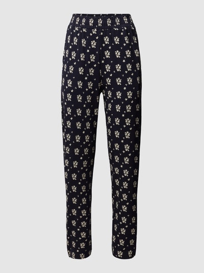 Marc O'Polo Hose mit floralem Allover-Print Dunkelblau 2