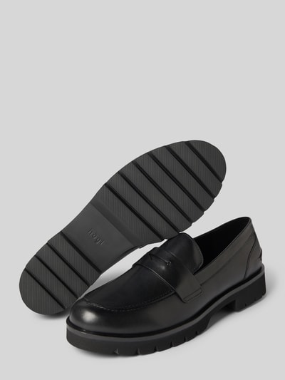 Högl Loafers aus Leder mit profilierter Sohle Black 4