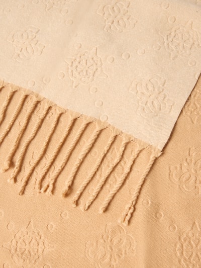 Guess Sjaal met viscose en koordjes Beige - 2