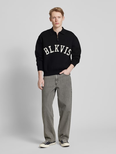 BLKVIS Strickpullover mit Polokragen Black 1