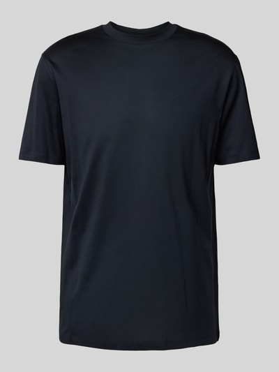 Emporio Armani T-Shirt mit geripptem Rundhalsausschnitt Marine 2