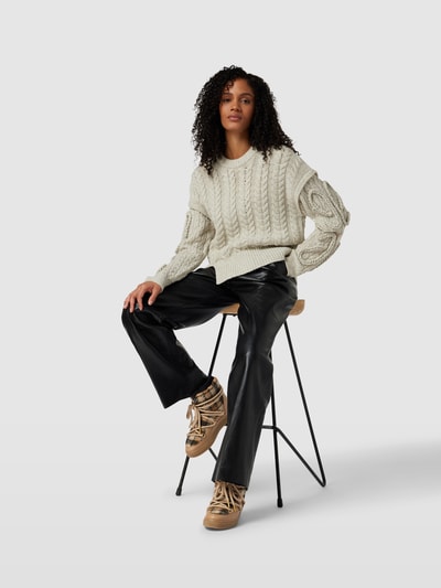 INUIKII Schnürboots mit Karomuster Beige 1