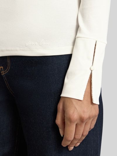 Marc Cain Longsleeve mit Stehkragen Offwhite 3