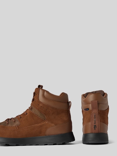 Lacoste Leren boots met logo-applicaties, model 'URBAN BREAKER' Middenbruin - 2