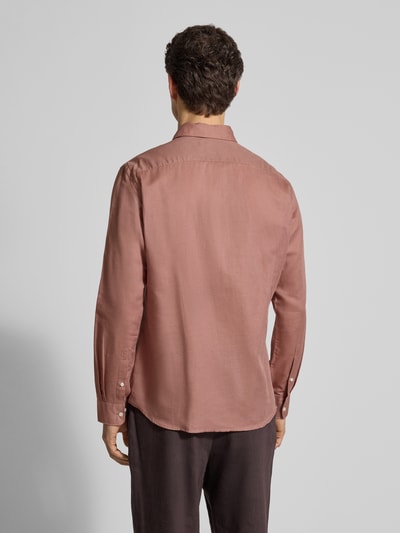 Jake*s Regular fit Vrijetijdsoverhemd van Linnenmix Oudroze - 5