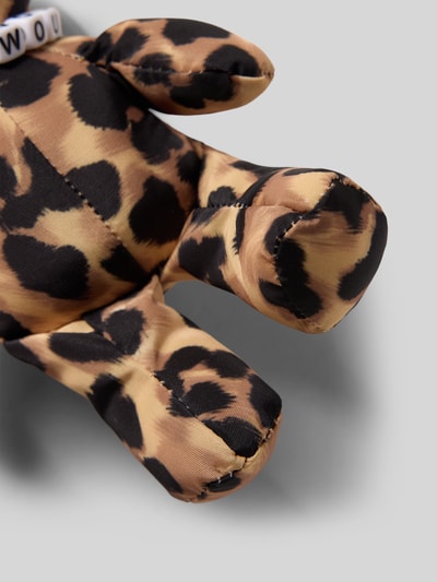 WOUF Charm mit Logo-Applikation Modell 'Feline' Mittelbraun 3