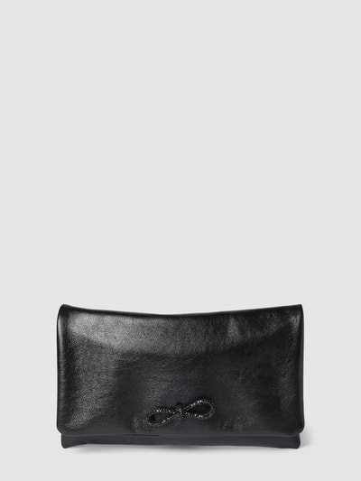 Abro Clutch aus Leder mit Strasssteinbesatz Black 2