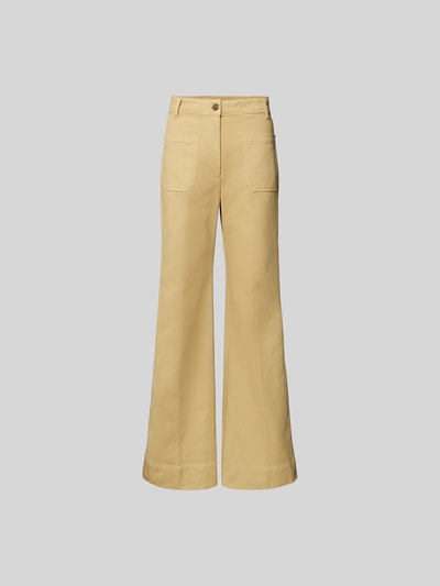 Victoria Beckham Bootcut Fit Jeans aus reiner Baumwolle Hellgelb 2