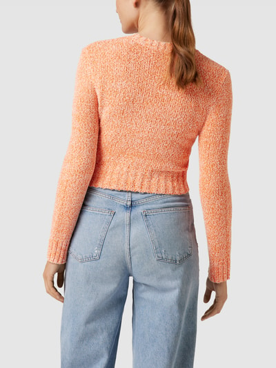 HUGO Gebreide pullover met ronde hals, model 'Solarina' Oranje - 5