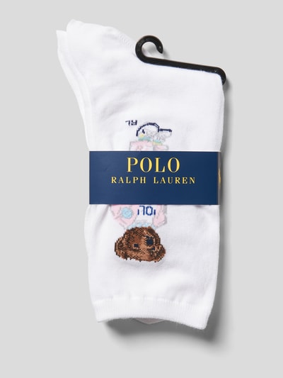 Polo Ralph Lauren Skarpety z detalem z logo Biały 3