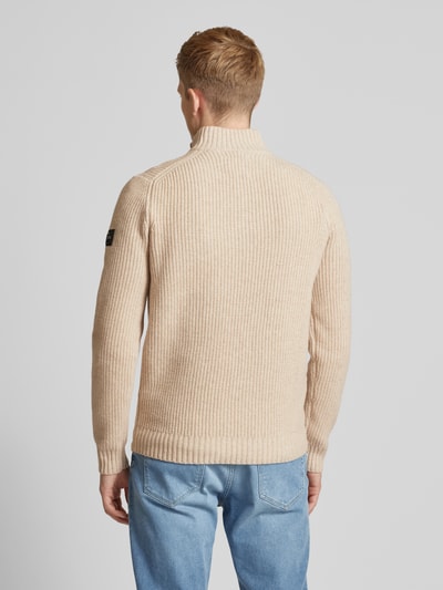 ECOALF Gebreide pullover met opstaande kraag, model 'DRAGOALF' Offwhite - 5